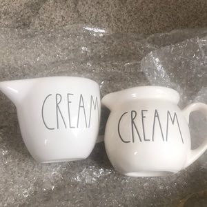 Rae Dunn Cream pouring cups